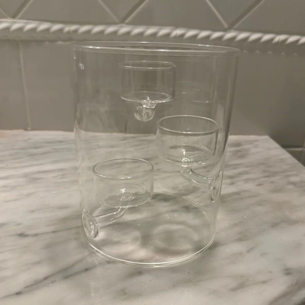 Suspended Glass Tea Light Holder